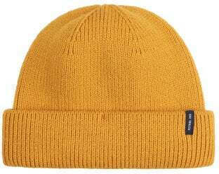 Beanie Unisex Beanie Knitted in Yellow color