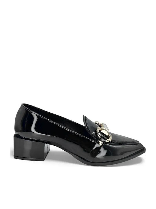 Leder Pumps Schwarz