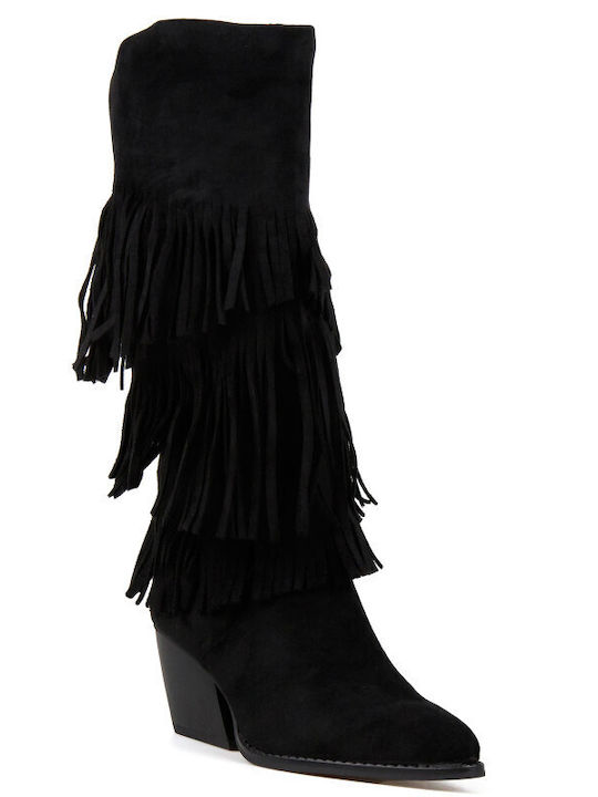 Silia D Cizme dama Cowboy Negre