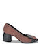 Leder Pumps Tabac Braun