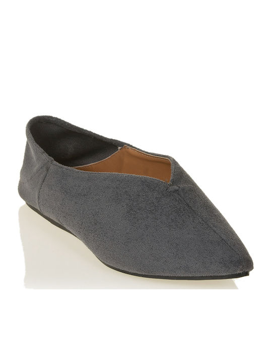 Tsoukalas Wildleder Damen Ballerinas Spitz zula...