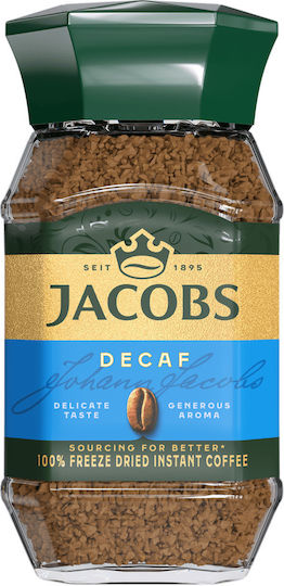 Jacobs Στιγμιαίος Καφές Decaffeine Arabica Εκλεκτός 100gr