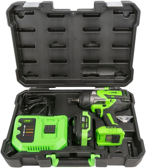JBM Brushless Μπουλονόκλειδο Μπαταρίας 1x4Ah με Υποδοχή 1/2"