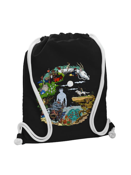 Koupakoupa Studio Ghibli Gym Backpack Black