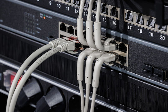 Digitus Direct Attach Copper Cat.6a (Gigabit) Καλώδιο Δικτύου Ethernet 1.5m Γκρι 10τμχ