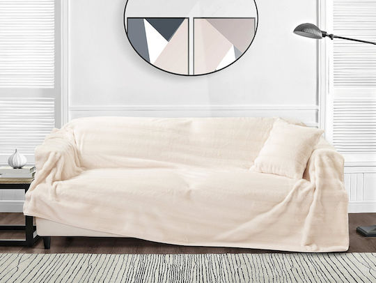 Liolios Home Sofa Cushion Cream 45x45cm