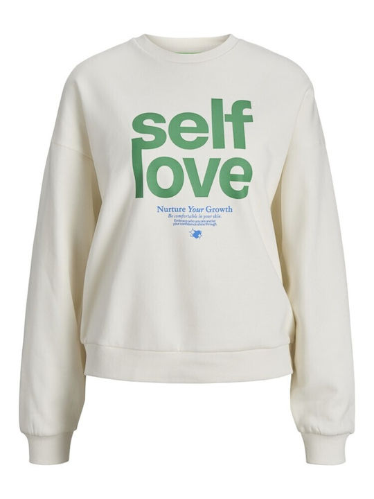 Lang Damen Sweatshirt Ecru