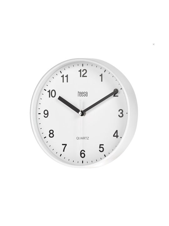 Teesa Ceas De Perete Alb Ø20cm