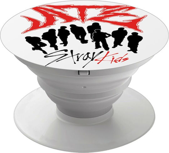 Stray Kids Boy Band Phone Holders Stand Λευκό Βάση Στήριξης Κινητού Στο Χέρι