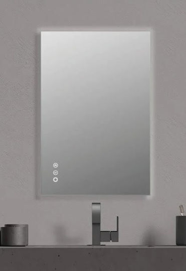 ForAll 1015599 Oglindă Pătrată cu Lumini LED și Atingere 100x80cm