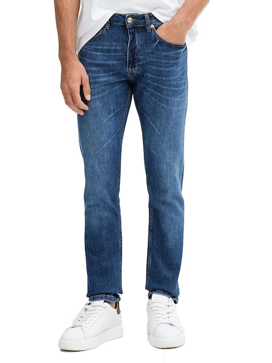 Men's Jeans Pants with Slim Narrow Fit Blue