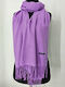 Women's Wool Scarf Purple