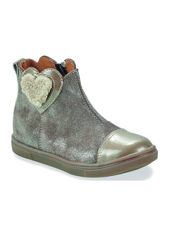 GBB Kinderstiefeletten mit Klettverschluss Beige