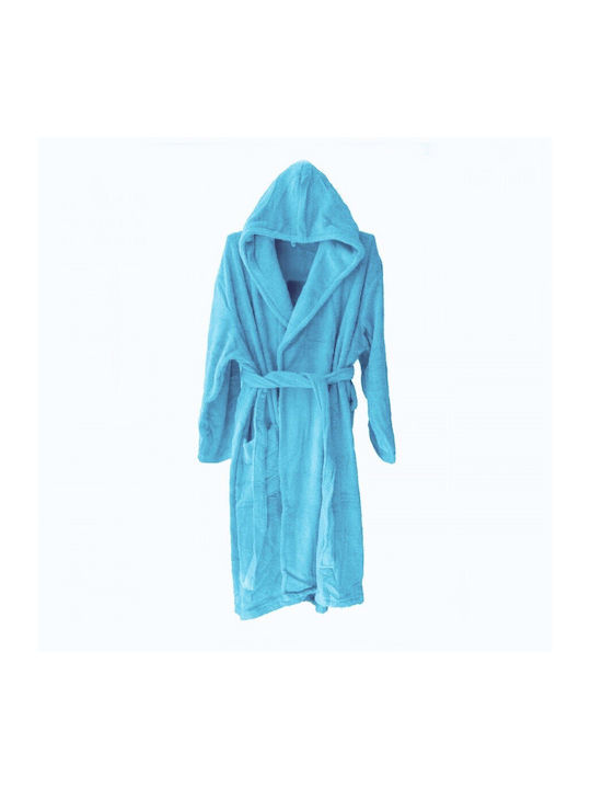 Belotex Kids Hooded Bathrobe Light Blue