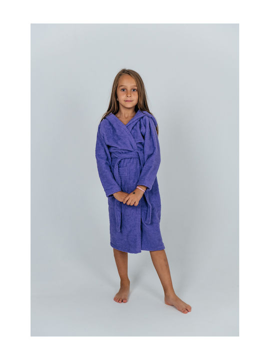 Belotex Kids Hooded Bathrobe Purple