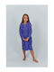 Belotex Kids Hooded Bathrobe Purple