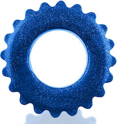 Oxballs Plushy Penisring Blau Lippen