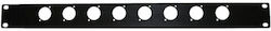 Панел 1u 8 Xlr Или 8 Speakon Черен