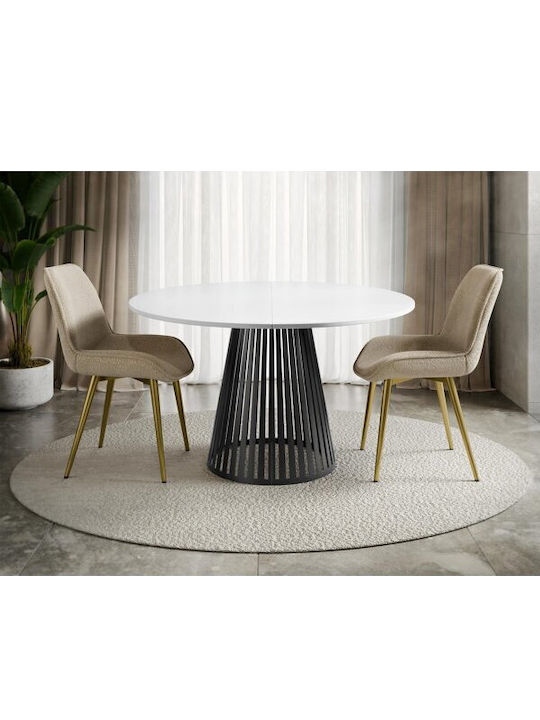 Oswego 154 Rund Tisch Speisesaal Holz Black, Wh...