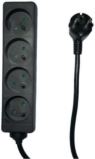 Microconnect Steckdosenleiste 4 Positionen mit Kabel 1.5m