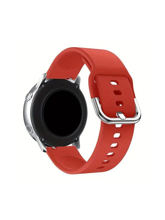Кайшка 22мм Planet Tech Samsung Xiaomi Huawei Amazfit Garmin Смартчасовници Метална Закопчалка Червена
