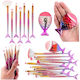 Lean Toys Professionelles Make-up Pinsel Set für Foundation 8 Stück