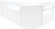 Gravity Led Комплект Рецепция Shop Counter B900 C900 Tb60 & Cm60 Бял