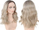 Women's Wig Full Lace 13x4 Invisible Fit Blonde Brown Roots High Quality Synthetic 20 Inches