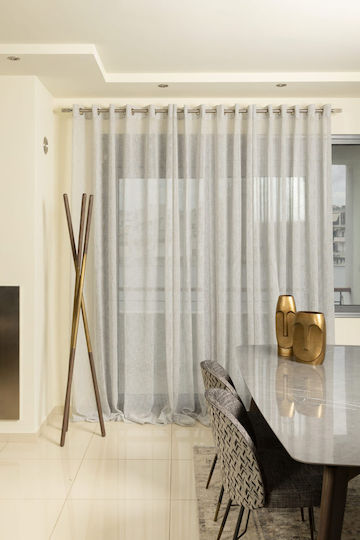 Mattex Window Curtain with Grommets Gray 140x280cm