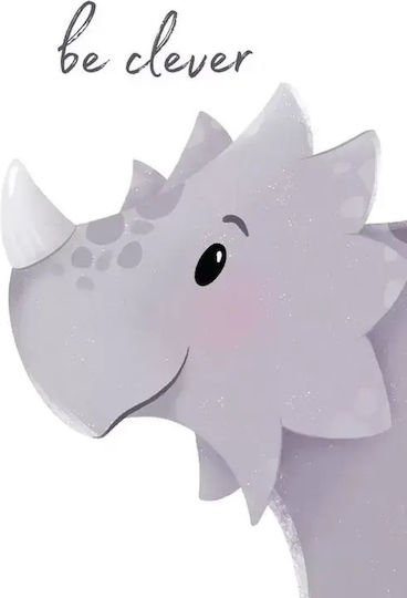 Kinder Wandkunst Mit Dinosaurier Be Clever 30x40cm