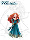 Princess Merida 21x30cm