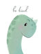 Детска Рамка С динозавър Be Kind от Дърво 21x30бр