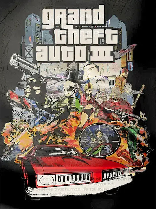 Gaming Poster Grand Theft Auto 3 Gm198 21cm X 3...