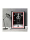 Poster NBA Kobe Bryant Snk266 30cm x 40cm Frame Dark Natural Wood Brown