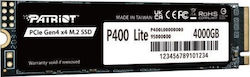 Patriot P400 Lite 4TB M.2 P400LP4KGM28H Patriot P400 Lite 4TB M.2 P400LP4KGM28H