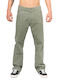 Trousers in Straight Line Green