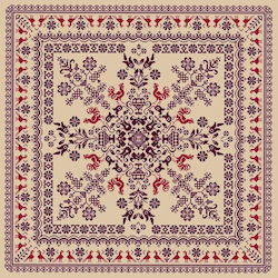 Stamped Embroidery Square Cross Stitch Folk Inspiration 100cm X 100cm 1 Piece