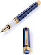 Montegrappa Πένα Γραφής Μπλε από Ατσάλι με Μπλε Μελάνι