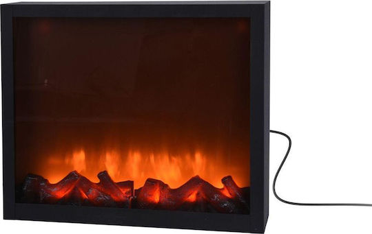 Decorative Lamp Fireplace Black