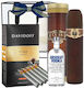 Goldishold Gift Set Men Cuba Perfume 130ml Five Cigars Absolut Vodka 200ml Davidoff Fine Coffee