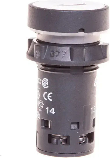 Kontrollschalter 22mm Weiß Selbstrücklauf 1z Xb7na11341