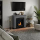 Tagu Indoor Floor Bioethanol Fireplace Gray