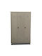 Three-Leaf Metallic Gavalanzes Outdoor Storage Cabinet with Locking Capability 120x50x190 cm