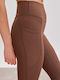 Women's Training Legging High Waisted Chocolate Brown