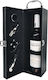 Set Elegant Eco-leather Box One Bottle Handle Domeniul Zoresti Wine 4 Wine Accessories