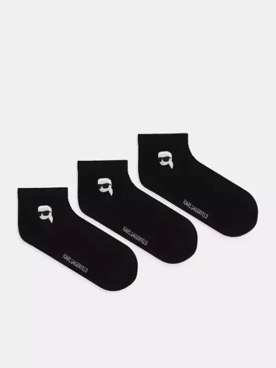 Karl Lagerfeld Чорапи Black 3Пакет