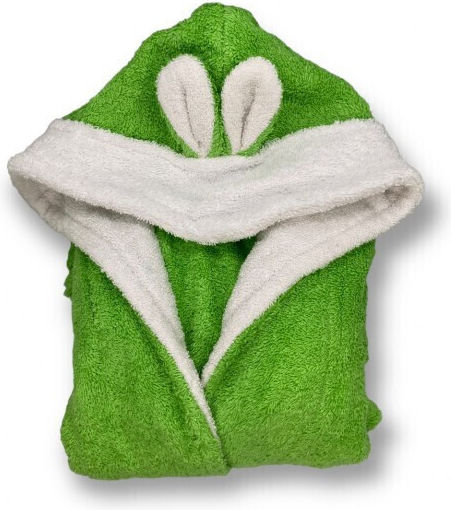 Belotex Βρεφικό Μπουρνούζι με Κουκούλα Green