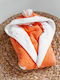 Belotex Baby Bademantel Kapuzen Orange