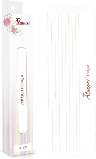 Alezori Straight Replacement 100 Grit 10 Pieces
