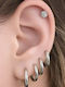Nire Titan Ohrring aus Titan Silber